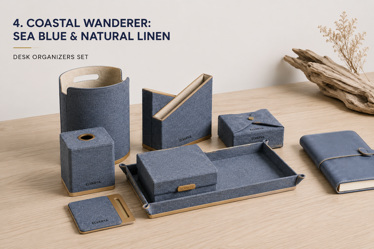 Coastal Wanderer desk organiser set