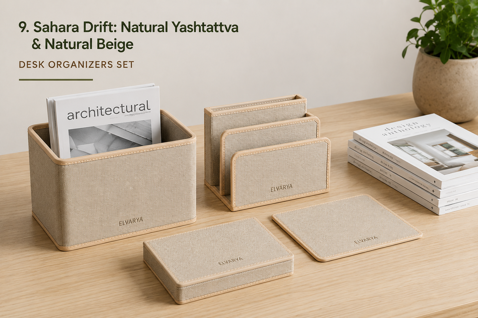 Sahara Drift desk organiser set